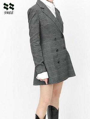 Women's Recycled Twill Tailored Blazer Side Look.jpg Women's Recycled Twill Tailored Blazer Side Look.jpg