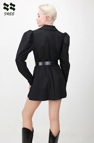 Double-breasted Gigot Sleeve Blazer Chinese Factory